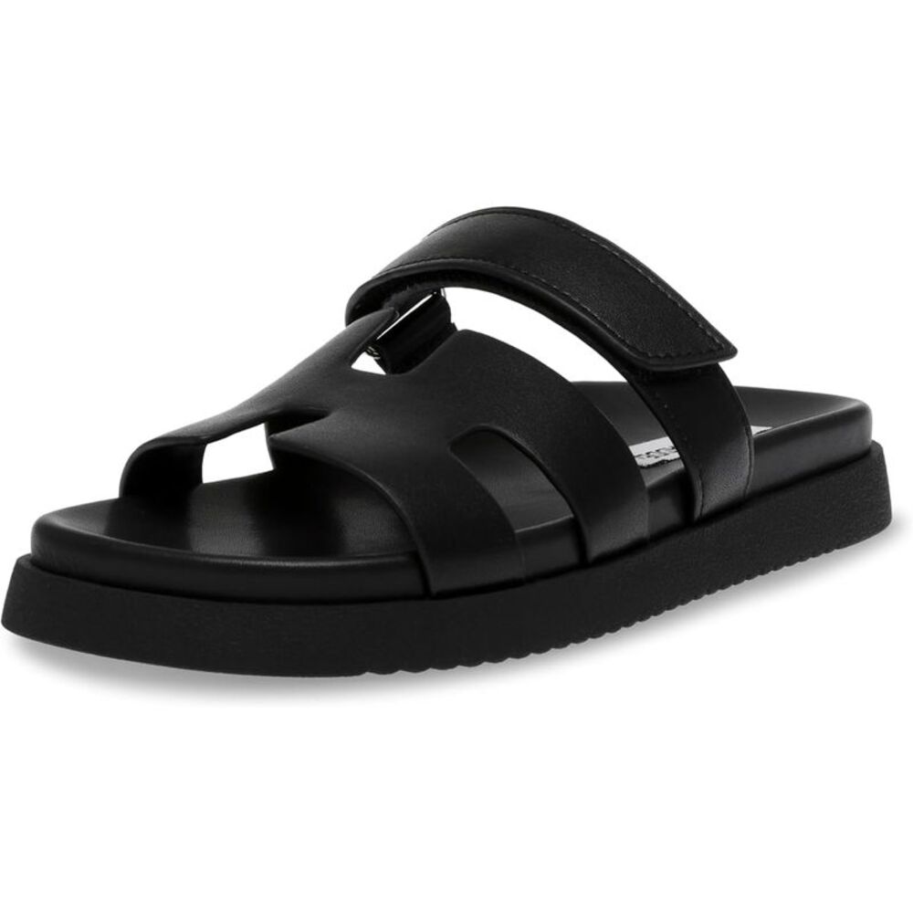 Steve Madden Mayven Womens Slide - Black Leather